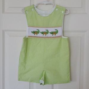 Alligator smocked Jon Jon